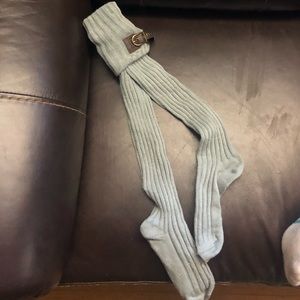 Blue-green boot socks